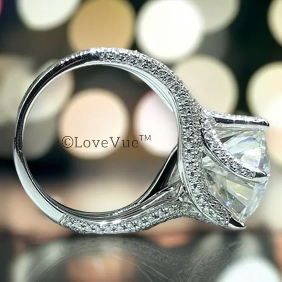 Certified 5ct. t.w. Diamond Brilliant Cut Luxury Engagement Wedding Ring - Picture 6 of 17